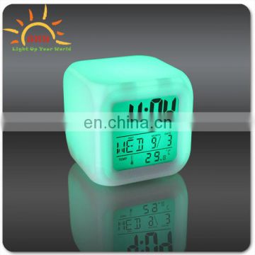 Wholesale Mini Flashing Led Alarm Clocks,Glowing Led Clocks,Digital Alarm Clock With Logo Printing