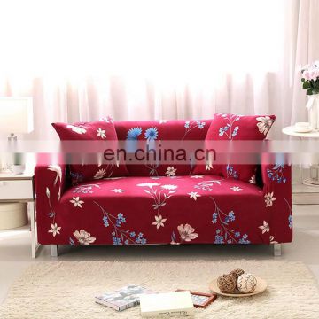 i@home strech washable protective sofa cover red 1 2 3 seater flower printed fabric for living room