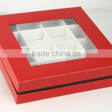 Printable OEM cheap high quality folded box paper packaging with PVC window