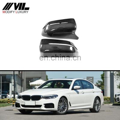 Replace carbon fiber Side Mirror Cover Cap for BMW 5 Series G30 G38 2018-2019 7 Series G11 G12 2017-2019