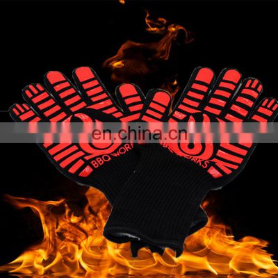 Barbecue Oven Glove Heat Resistant Gloves  Grilling Gloves for Picnic