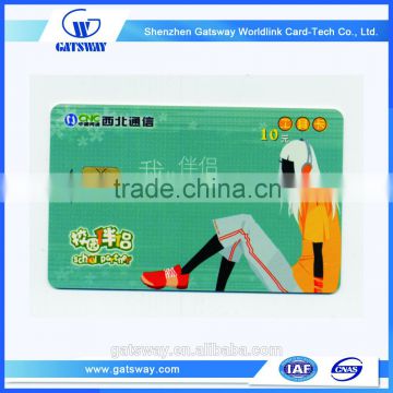 Professional OEM Customized Printing Blank Pvc Contact Chip Card