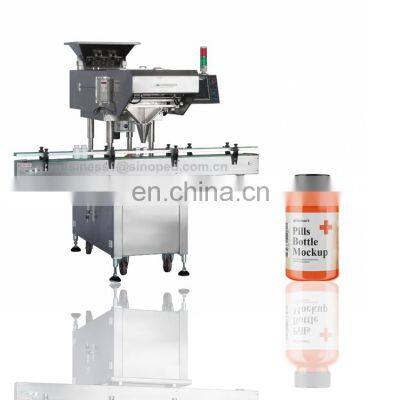 Fully automatic electronic capsule /tablet/candy/grain counting machine with two turntable
