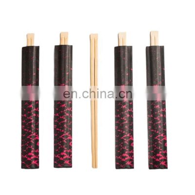 9 Inch Open Paper Packaging Wholesales Disposable Bamboo Chopsticks can Printing Customized Logo