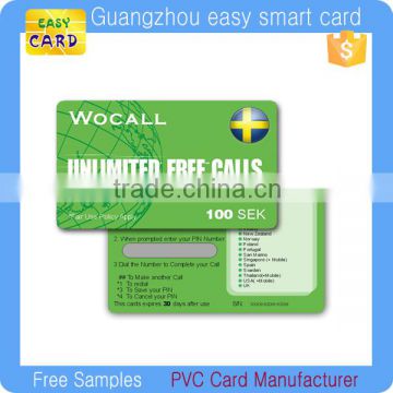 Competitive Price PVC Scratch Card Printing