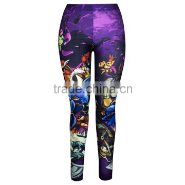 Woman Body Fitted Leggings/Tights Full Sublimated with Custom Shovel Knight design