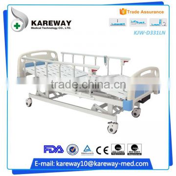 three functions aluminum hospital electric adjustable medical bed