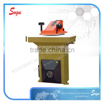Good Serve hydraulic hose cutting machine,hydraulic swing arm cutting machine for leather material,head cutting machine in china