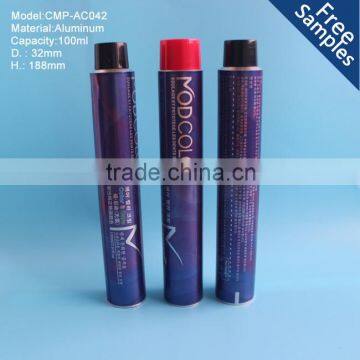 100ml Aluminum Collapsible Tubes for Cosmetics, Collapsable Aluminium Tubes