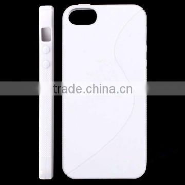 For iphone 5 white S-line Gel silicon Case Rubber Skin Tpu Cover