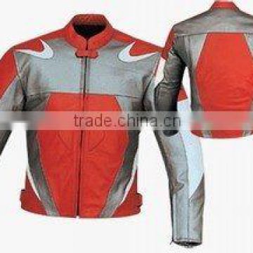 DL-1186 Leather Motorbike Jacket , Motorcycle Wears