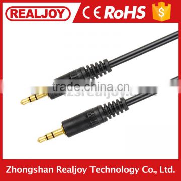 2016 Made in China Factory Price High Quality Gold Plated 3.5mm to 3.5mm Audio Vedio Av Cable