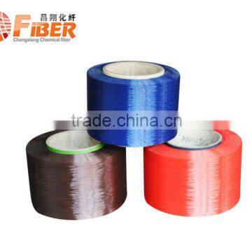 Polyester yarn POY fiber producer Hangzhou Changxiang China carpet yarn knitting yarn semil dull or bright 150D/48F China