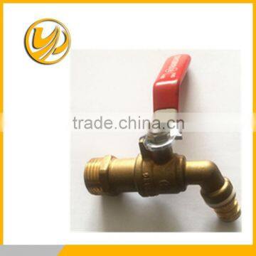 india model brass plating bibcock with connection outlet , iron ball iron handle