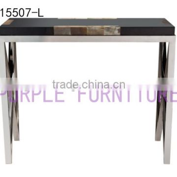 Stainless steel frame marble top coffee table