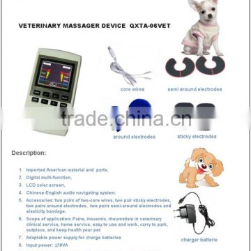 Veterinary therapy with pain relief,massager for the pet