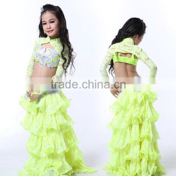 Wuchieal High Grade Stage Performance Belly Dance Costumes for Children