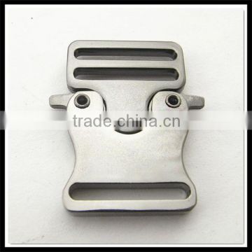 1.5 inch silver colour leather belt buckle