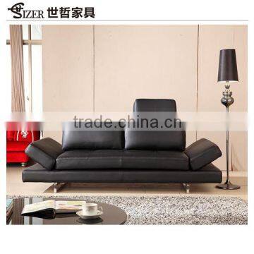 China Supplier half round leather sofa