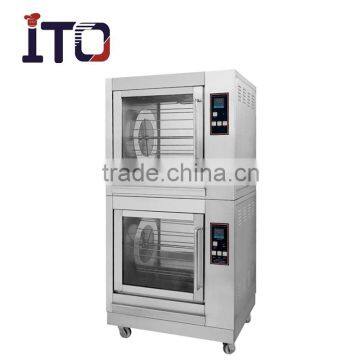 201 Freestanding Dual Layers Horizontal Rotating Electric Rotisserie for sale