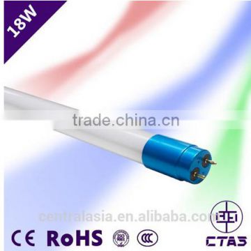 120cm t8 glass led tube G13 led glass tube 1200mm T8 led glass tube with blue aluminum+96pcs chips