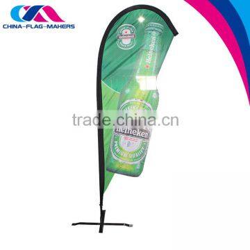 chinese manufacture print beach bow flags outdoor