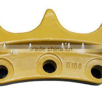 Wear resistant bulldozer sprocket segment group for D155A