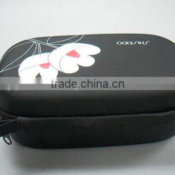 GC-Original Black EVA Coated Rectangle Cosmetic eva Makeup bag with Zipper