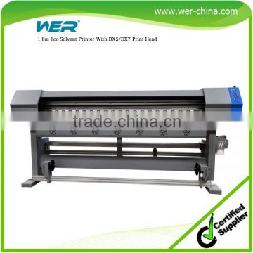 2016 new design 1.8m WER indoor and outdoor printing machine for pop up banner