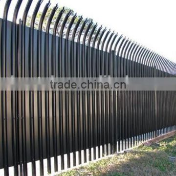 Coated black palisade fencing ISO9001:2008