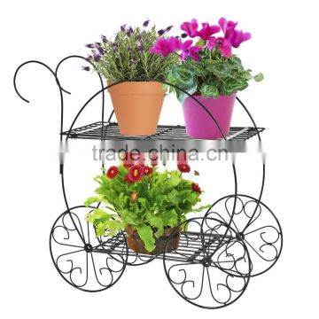 2016 fashionable custom self-contained wrought iron flower pot stand