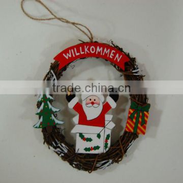 Christmas wooden wreath decoration JA02-11999A