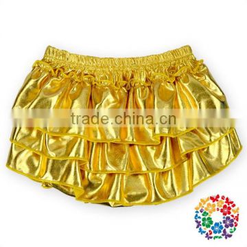Cheap Gold Bling Sparkle Baby Sequin Shorts Ruffled Baby Sleepy Diaper Bloomer Panties For Kids Wholesale Baby Ruffle Bloomers