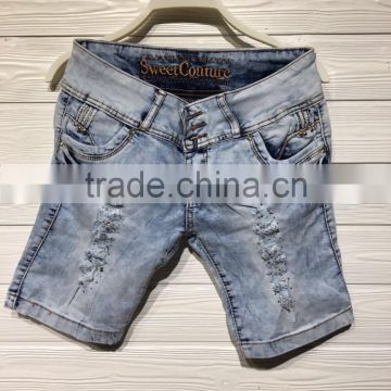 GZY 2017 Hot Sale New Style Ripped Jeans Pants stock Denim short Jeans women
