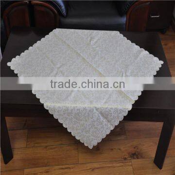 Luxury Damask Design Tablecloth White