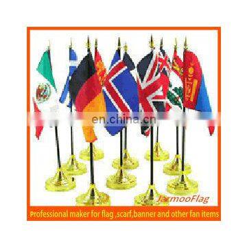 Cheap Custom Multinational Desk Flag for Sale