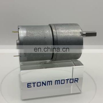 12v electric motor and gearbox 37mm 6Vdc gear motor for towel dispenser