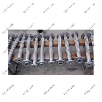 DN50 DIN flange connection stainless steel 304 high temperature high pressure metal braided hose DIN flange connection