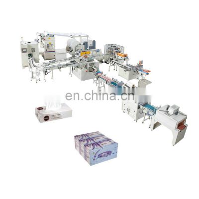Full Automatic Box-drawing Facial Tissue Paper Making Machine Production Line