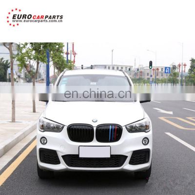 High quality pp bodykit for X1 F48 F49 to M-TECH sport bodykit with X1 sport front bumper grille F48 F49 rear bumper