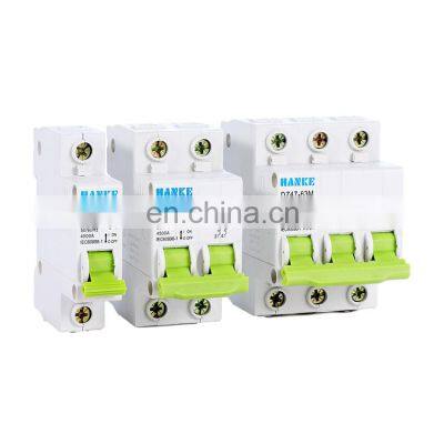 Factory direct sales DZ47-63M 6A-40A / 4P AC 50Hz / 60Hz 230V 400V white MCB miniature circuit breaker