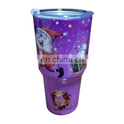 Christmas Tumblers Stainless Steel Vacuum Insulated with Leak-proof Lid