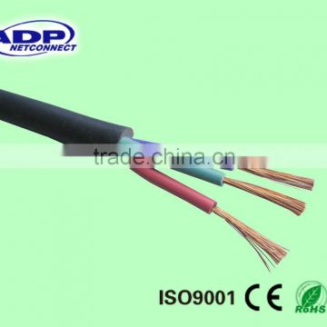 ADP Factory best price Black Yellow RVV RVVP 3 Cores Conductors Copper electric wire, electrical cable Power Cable 300V PVC