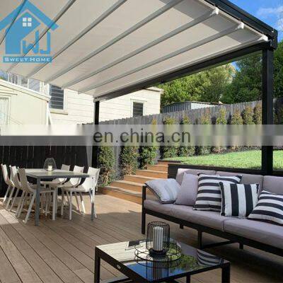 2021 Aluminium Deck Folding Awning Terrace Roof Pergola Retractable Gazebo