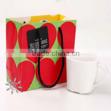 bulk gift bags, custom gift bags with logo, heart shape paper bags