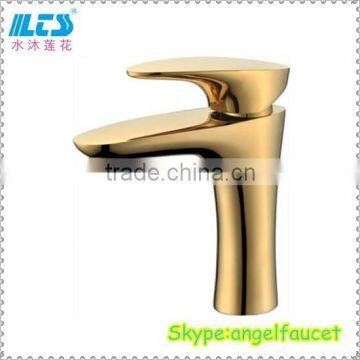 Gold bathroom faucet high lever good price