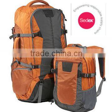 40L +15L Large capacity high quality travel bag hiking backpack