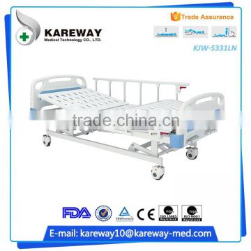 China supplier lift ultra-low disabled manual medical equipment manual bed three crank