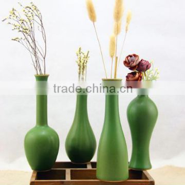 Handmade Antique Turquoise Ceramic Flower Vase HY0557