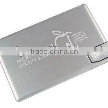 Metal Card USB Flash Drive Printable with Cheap Price for Promotion